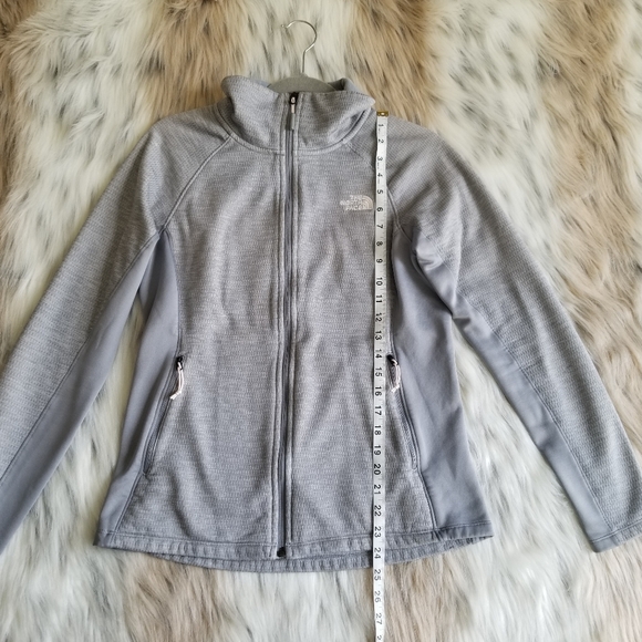 The North Face Momentum Fleece Full Zip Jacket Size Medium In Gray - Picture 6 of 11